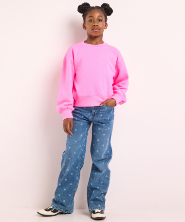 basic trui met borstprint