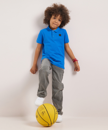 polo met knoopsluiting