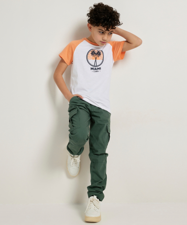 t-shirt met kleurblok raglanmouw