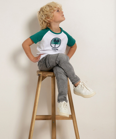 t-shirt met kleurblok raglanmouw