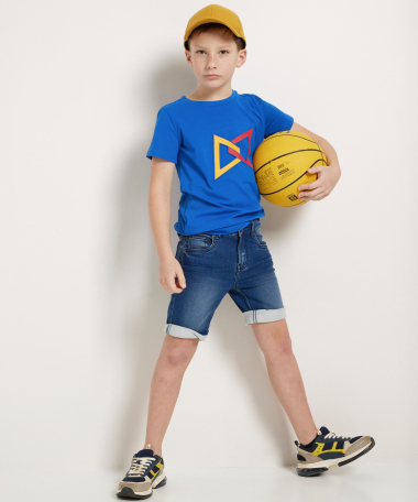 t-shirt met embossprint