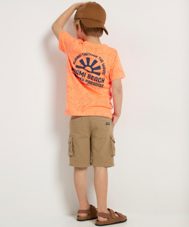 oranje t-shirt met prints