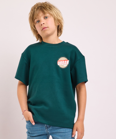 t-shirt met borstprint