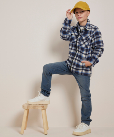 overshirt met ruitjes dessin