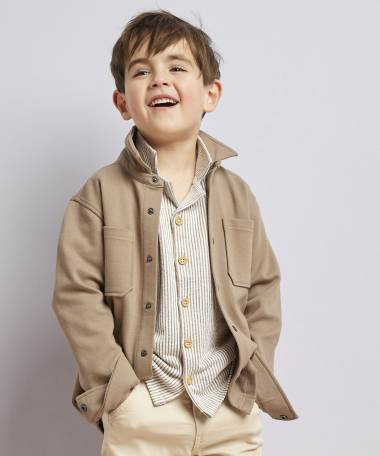 sweat twill overshirt