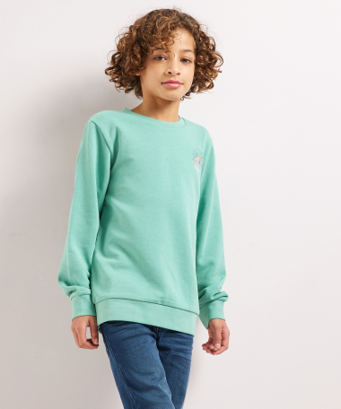 french terry trui backprint