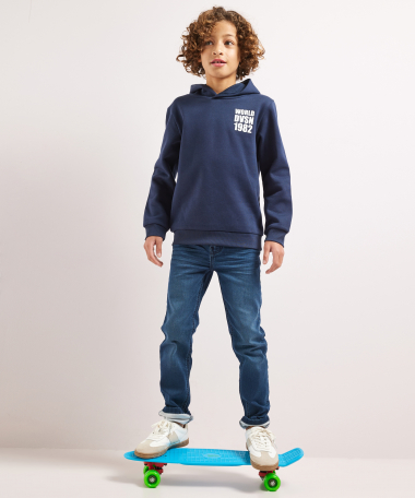 basic trui borstprint