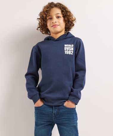 basic trui borstprint