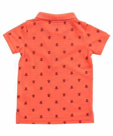 pique polo all-over print