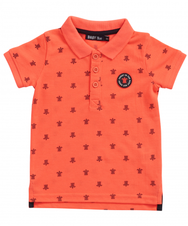 pique polo all-over print