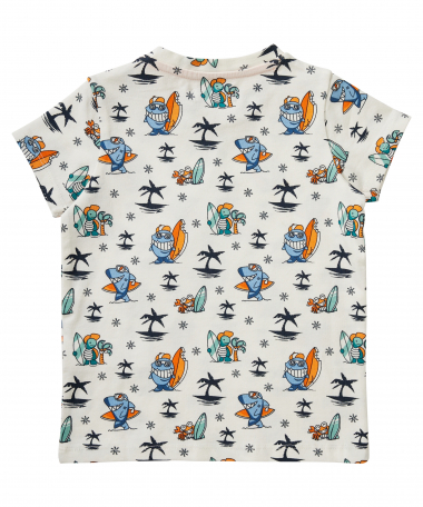 t-shirt met zeedieren print