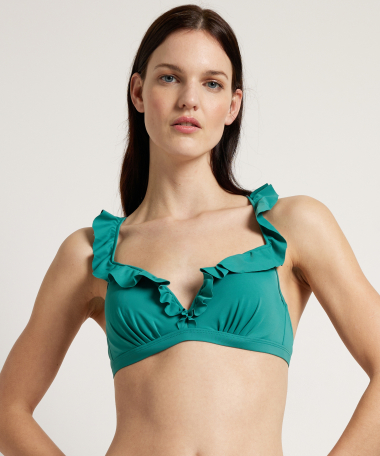bikini top met ruches