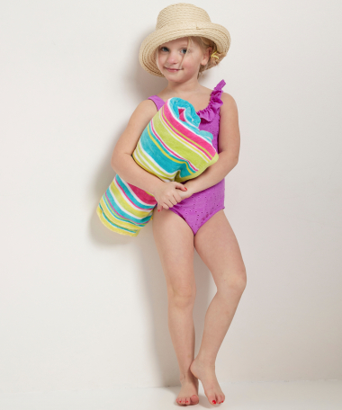 embroidery badpak met ruches
