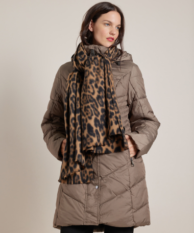 wintersjaal panterprint