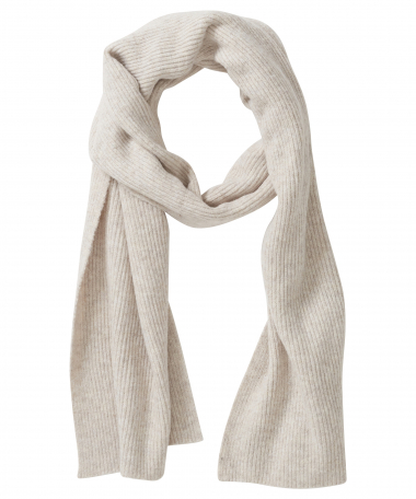 ribgebreide sjaal melange