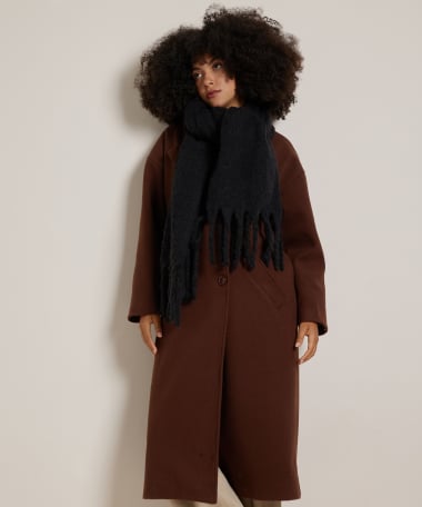 uni sjaal met franjes