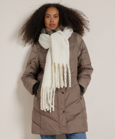 glitter sjaal met franjes