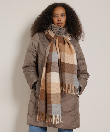 sjaal met blokkendessin