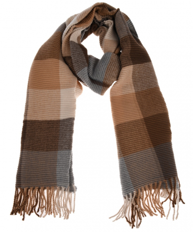 sjaal met blokkendessin