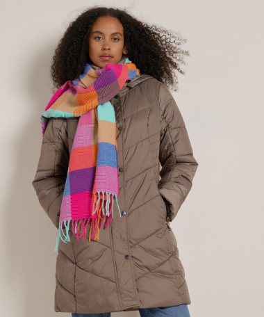 sjaal met blokkendessin