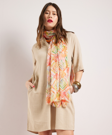 sjaal blad abstract design