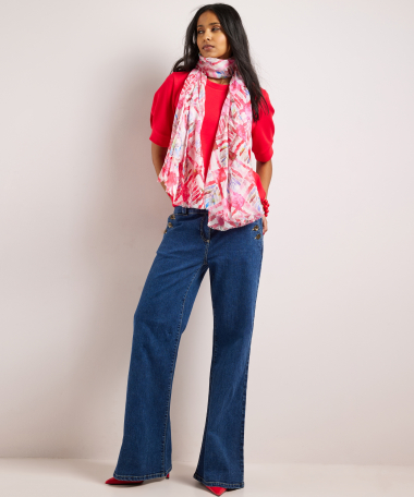 sjaal blad abstract design