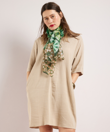 sjaal met tie-dye print