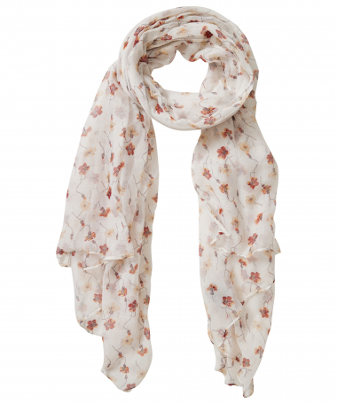 sjaal met bloemenprint