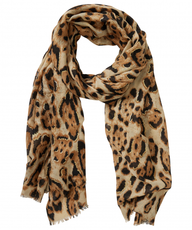 sjaal met panterprint
