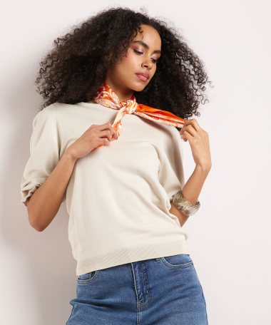 oranje paisley modesjaal