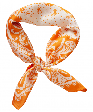 oranje paisley modesjaal