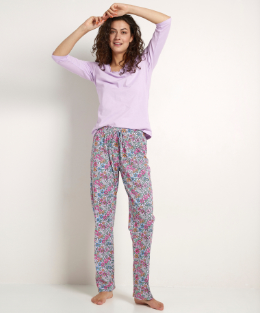 pyjama set: uni + print