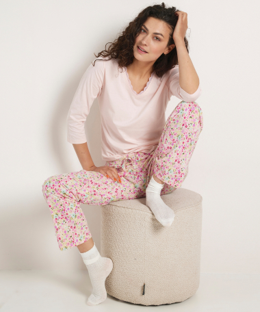 pyjama set: uni + print