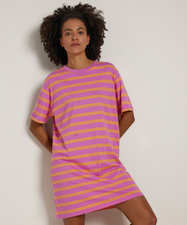gestreept nachthemd (bigshirt)