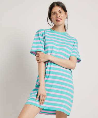 gestreept nachthemd (bigshirt)