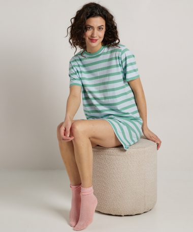 gestreept nachthemd (bigshirt)