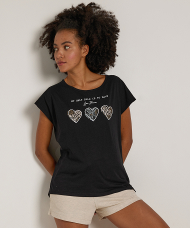 pyjama t-shirt met print
