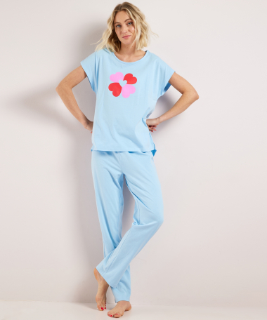 pyjama t-shirt met opdruk