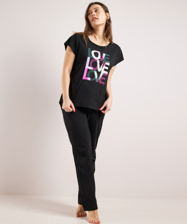 pyjama t-shirt met opdruk