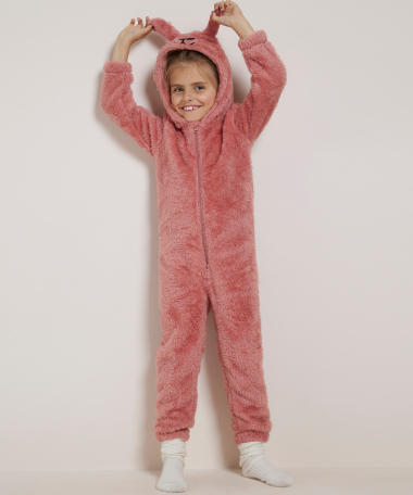 onesie met capuchon oortjes