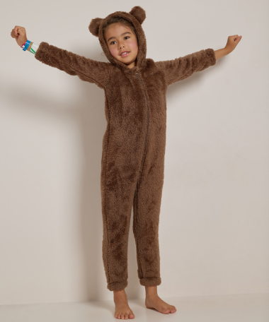 onesie met capuchon oortjes