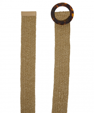 elastische riem met ronde gesp