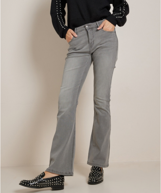 flared fit stretch jeans - noa