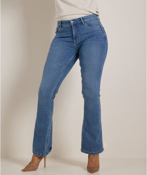 flared fit stretch jeans - noa