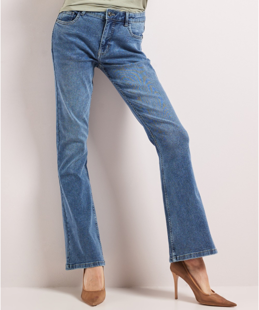 flared fit stretch jeans - noa