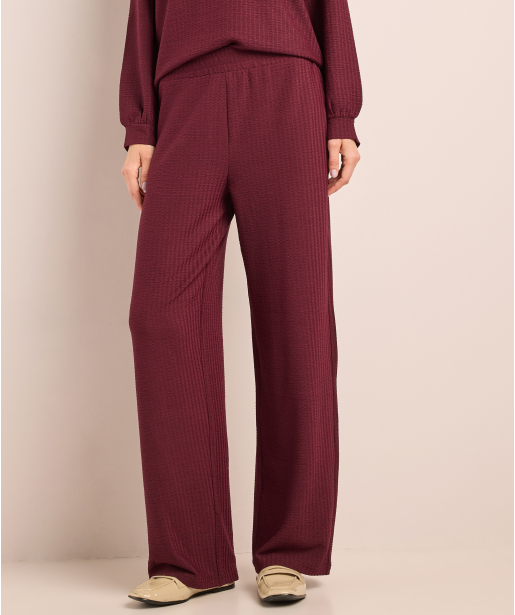 crinkle uni straight fit broek