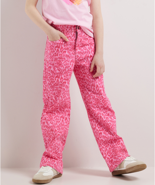 wide fit twill jeans panterprint