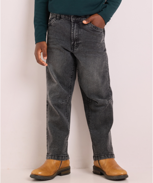 baggy fit stretch jeans