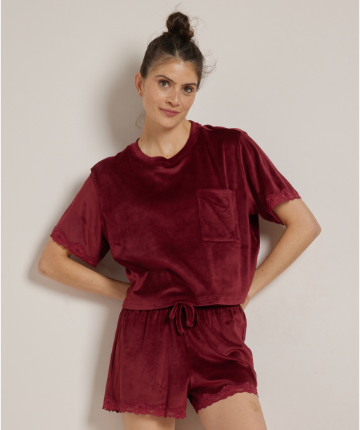 shortama set velours