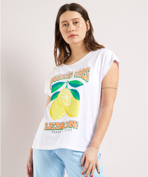 pyjama t-shirt met opdruk